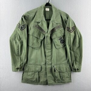Vietnam Jungle Jackete Size Small Non-Ripstop Theater‎ Made Patches 60s Poplin